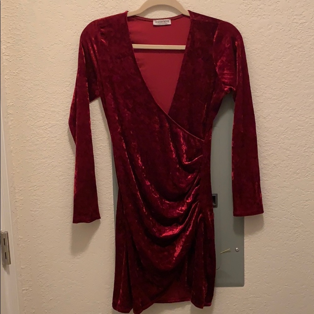 Forever 21 Red velvet dress
